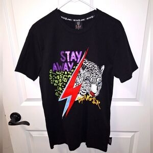 A Switch ladies medium Staw Away Danger t-shirt.  It's NWT. Black w/ graphics